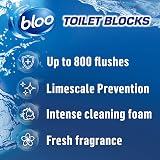 Bloo New 3in1 Toilet Blocks Pack of 6 Limescale Remover Blue Water view 2