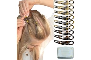 Fallinlocks 9 Pack Prestige Hair Pins for Women, 2.36" Small French Hair Pins for Thin & Thick Hair, Curved Anti-Slip Design for Better Hold, Perfect Holiday Gift for Her