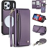 BLISLIAR Wallet Case for iPhone 17 Pro Max with Card Holder/Crossbody Wallet/Strap,[RFID Blocking][Magnetic] PU Leather Phone Case for iPhone 17 Pro Max,6.9 in,Purple