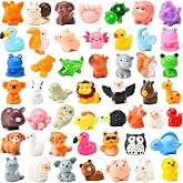 PAPPYN-A 50 Pcs Mini Resin Animal Tiny Resin Animals Figurines Bulk Miniature Little to Hide Small Animal Figures Bulk for Micro Fairy Party Favors Garden Landscape Accessories Dollhouse Crafts Decor