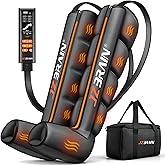 JZBRAIN Air Compression Leg Recovery Boots : Sequential Full Leg Compression Massager System for Muscle Relaxation & Relief - 11 Intensity 6 Modes 3 Heat for Athletes & Gym (Large)