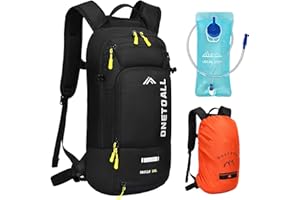 ONETOALL Hydration Backpack with 2L Water Bladder, Water Backpacks for Men Women, Lightweight Hiking Daypack