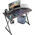 DESINO Gaming Desk 32 Inch PC Computer Desk, Home Office Table Gamer Workstation, Simple Game Table, Black