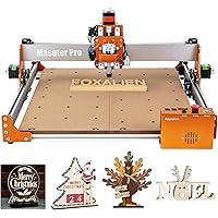 FoxAlien Masuter Pro 3-Axis CNC Router Machine, Beginner Hobby Engraving Machine All-Metal Structure for Wood Acrylic MDF Nyl