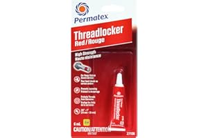 Permatex 27106 Red High Strength 271 Threadlocker, 6mL