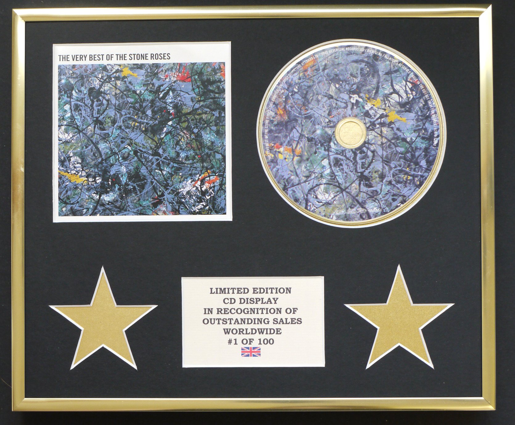 THE STONE ROSES/CD DISPLAY/LIMITED EDITION/COA/THE VERY BEST OF