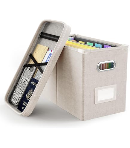 Organisateur Documents Accordéon Trieur Portable Avec Couvercle - NUOBESTY