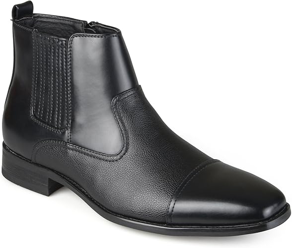 mens black dress boots amazon