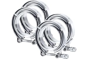 EVIL ENERGY 3.0 Inch V Band Clamp with Flange Male Female 304 Stainless Steel 4PCS