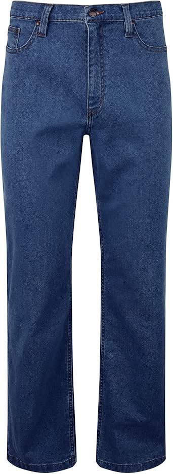 Cotton Traders Mens 5 Pocket Western Styling Stretch Jeans 28 Inches Inside Leg Colour Mid 