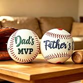 FKF Personalized Baseball with Photo, Custom Text Leather Baseballs | Customizable Engraved Commemorative Display Ball, Father's Day Valentine's Day or Retirement Gift for Coach Players Boyfriend
