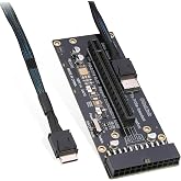 RIITOP Oculink eGPU Adapter, OCuLink SFF-8612 to PCIe x16 Card with Cable for eGPU