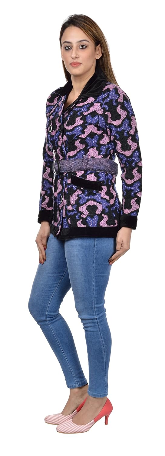 pilot full sleeve coat style woolen women cardigan