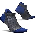 Feetures Elite Max Cushion No Show Tab Ankle Socks - Sport Sock with Targeted Compression - (1 Pair)