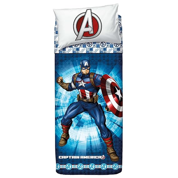 Bassetti 9286345 Captain America Bettwäsche Blau: Amazon.de: Küche