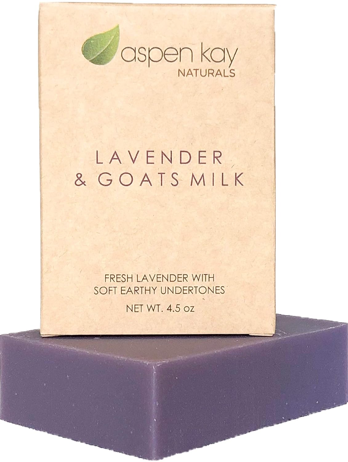 Lavender Goats Milk Soap Bar. Natural and Organic Soap. With Organic Skin Loving Oil. This Soap Makes a Wonderful and Gentle Face Soap or All Over Body Soap. 4oz Bar. 1 Pack : Beauty