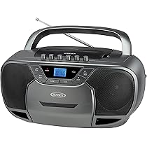 Amazon.com: JENSEN CD-590-GR CD-590 1-Watt Portable Stereo CD and