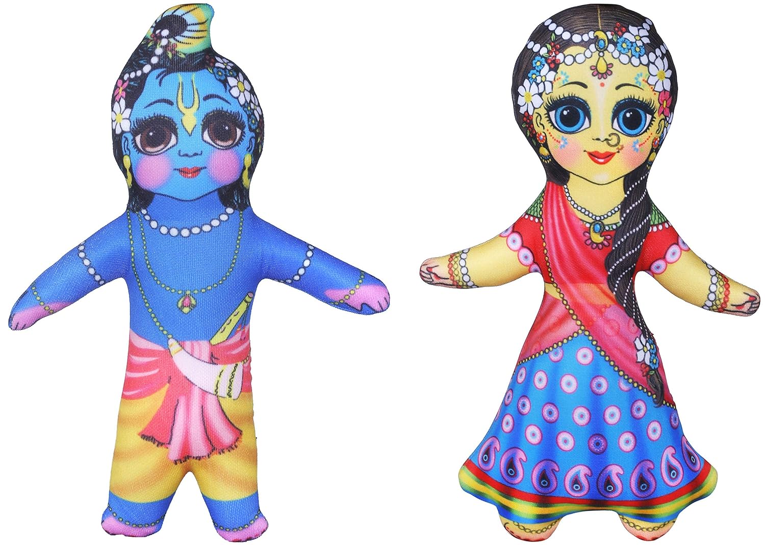 Exotic India Radha Krishna Stuffed Dolls Stuffed Doll Amazon.in