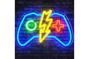PROBAPRO Gaming Neon Sign Wall Decor: Dimmable Gamer LED Neon Lights for Video Game Room - Ideal Decoration for Boys Teens Kids Room