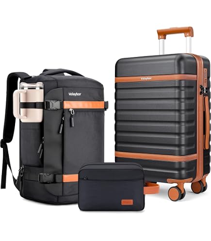 Amazon.com | VENZA VOYAGE Durable ABS Expandable 3 Piece Luggage