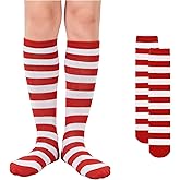 American Trends Kids Knee High Socks Youth Seamless Cotton Long Socks Girls Boys Accessories for School Spirit Week Crazy Day