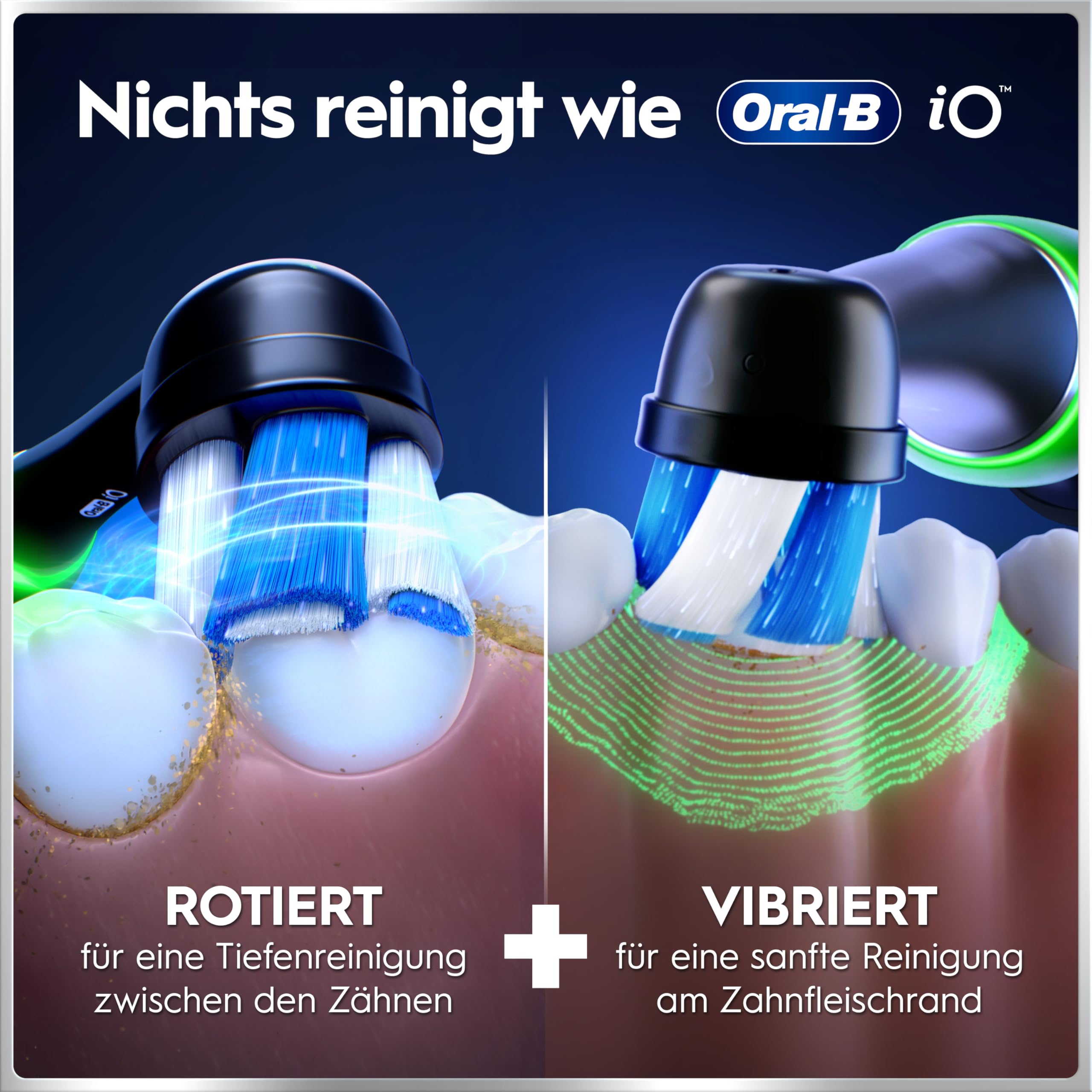 Oral-B iO Series 6 Plus Edition Elektrische Zahnbürste mit 3 Aufsteckbürsten, Schwarz - Electric Toothbrush, Inkl. Reise-Etui Und 5 Putzmodi für Zahnpflege, Designed by Braun 5