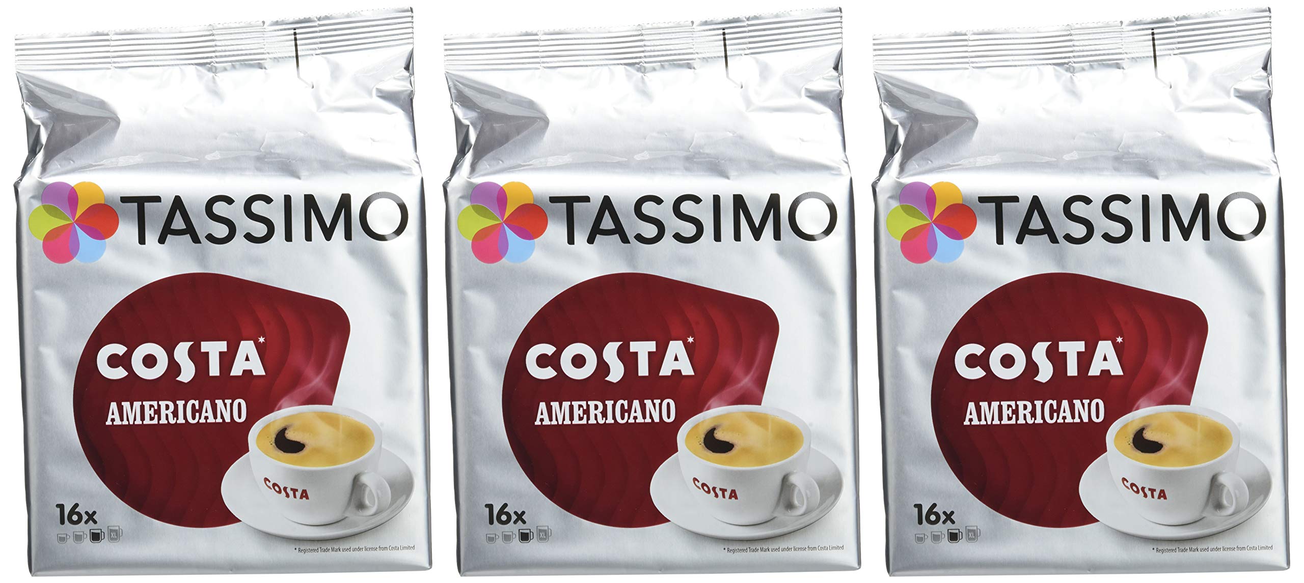 TASSIMO Costa Americano 16 T DISCs (Pack of 5, Total 80 T DISCs