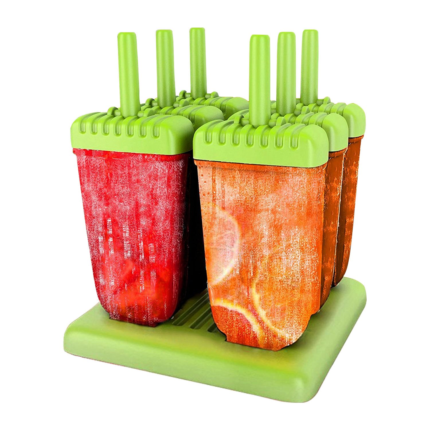 Wellehomi Ice Lolly Moulds Reusable DIY Frozen Ice Cream Pop Molds Ice