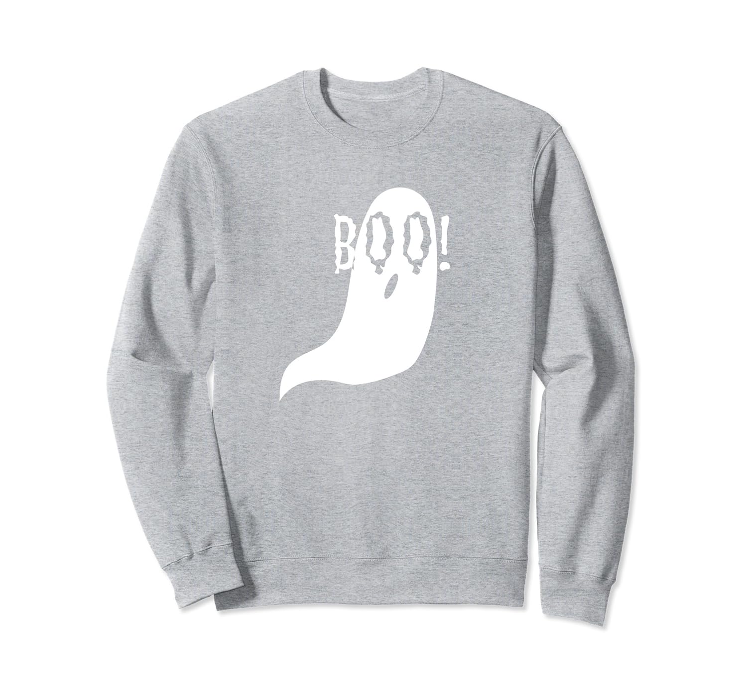 Boo Ghost Halloween Sweatshirt-Rose