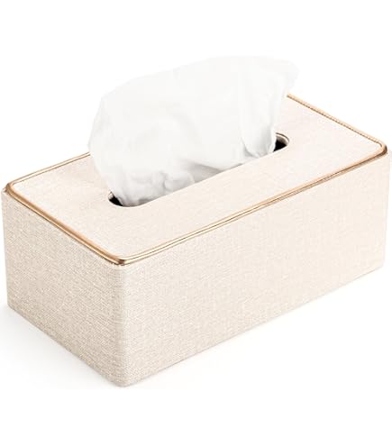 Natural Travertine Texture Striped Square Tissue Box Cover Decorative Resin Heavy Sturdy Tissue Box Holder Facial Paper Holder For Vanity Countertop Bedroom Night Stand Offi And End Table P 129424776