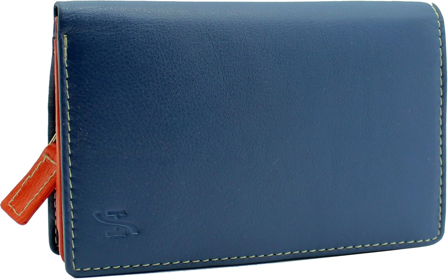 STARHIDE Women Purse - Ladies RFID Blocking Compact Multi Coloured Soft Real Leather Wallet 5540 (Blue Multi)