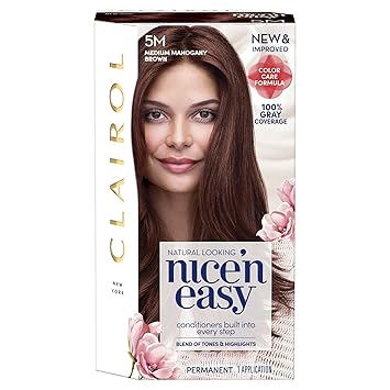 5m Medium Mahogany Brown 1 Count Clairol Nice N Easy Permanent