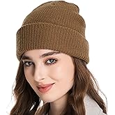 100% Merino Wool Beanie Hat for Women Men, Cuffed Knit Warm Winter Hats,Slouchy Beanies Fisherman Skull Cap Watch Caps