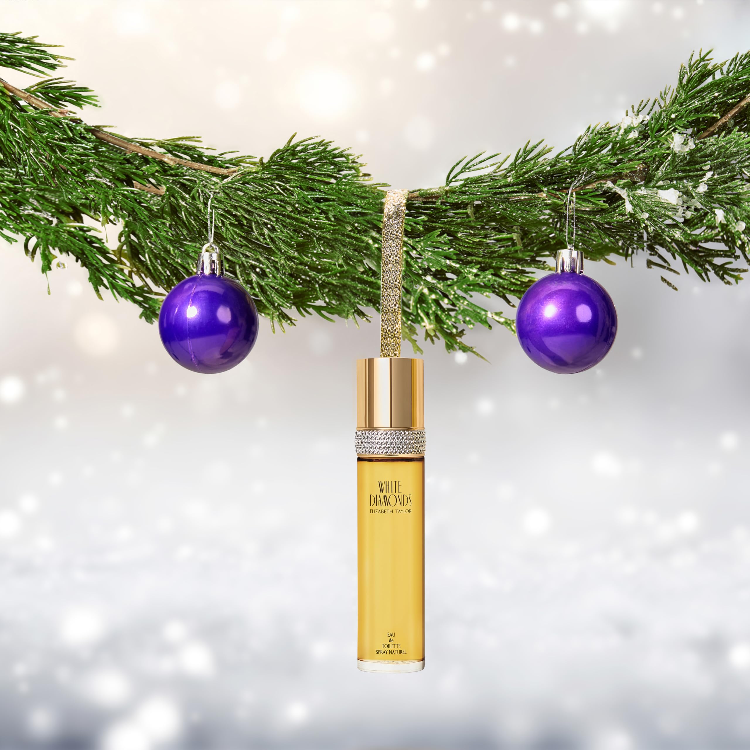 Elizabeth Taylor White Diamonds Women's Perfume, Long-Lasting Floral Fragrance, Eau de Toilette EDT Spray, Gift for Her, 3.3 fl oz