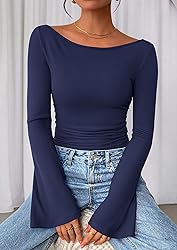 PRETTYGARDEN Women's Long Sleeve Shirts 2025 Fall