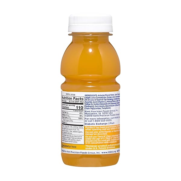 THICK-IT CLEAR ADVANTAGE THICKENED ORANGE JUICE BLEND – MODERATELY THICK/HONEY, 8 OZ BOTTLE (47882600)