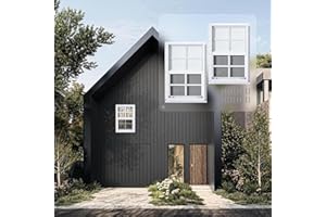 MHirmosy 2 Pcs 12" x 18" White Shed Windows with Tempered Glass & Fiberglass Screen - Flush Mount Sliding Windows for Chicken Coop, Playhouse, Garage (Weatherproof & Easy Install)