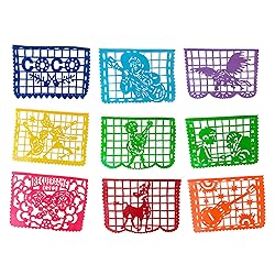 Mexican Party Decorations, 10 Large Colorful