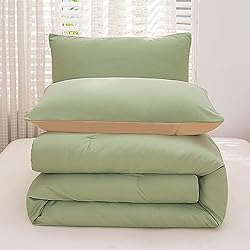 NINENINE King Comforter Set Sage Green Bedding