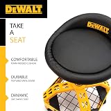 DEWALT DXSTAH025 Adjustable Height Stool with Steel Frame & Storage Shelf view 4