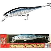 LUCKY CRAFT Lightning Pointer 98XR, Freshwater Bass Fishing Lures and Walleye Fishing Lures, 4" Slow Sinking Jerkbait, 6-7ft Depth, Largemouth Smallmouth, Tournament Fishing Gear
