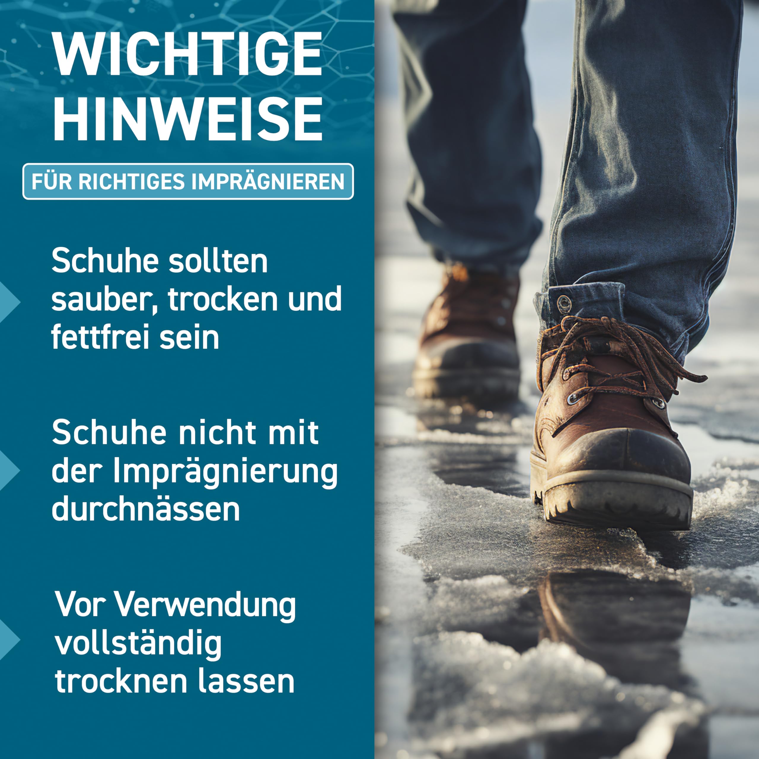 PLINTEX® Schuh Imprägnierspray 580ml - effektiv gegen Regen & Nässe - Schuh Textilien Imprägnierung 100% biologisch abbaubar - Schuhimprägnierung I Made in Germany 5