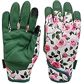 MSUPSAV Thorn Proof&Puncture Resistant Gardening Gloves with Grip,Garden Glove for Women, Leather Yard Work Gifts