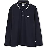BOSS Boys Long Sleeve Polo Kids Short Sleeve Cotton Classic Fit Polo