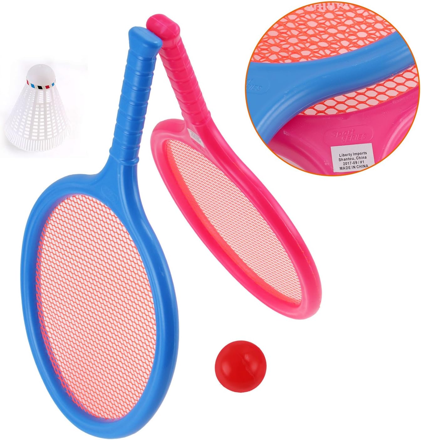 Liberty Imports Badminton Set for Kids with 2 Rackets, Ball and Birdie - Junior Tennis Racquet Play Game Beach Toys : Sports & Outdoors