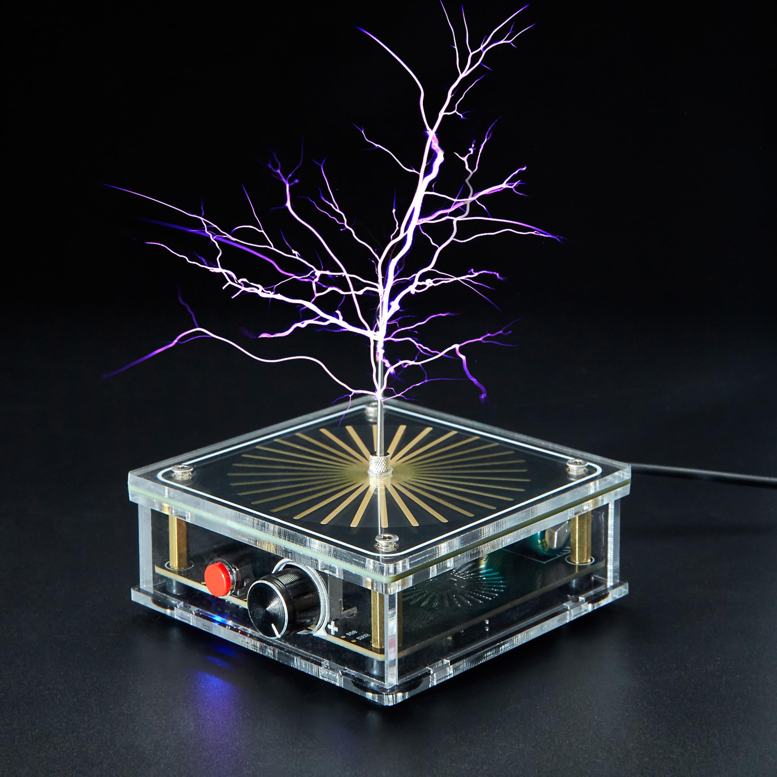 WARDENCLYFFE® Music Tesla Coil Plasma Loudspeaker STEM Educational Physics Toy (Model:Tesla Coil 8)