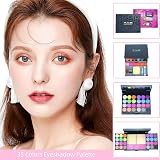 ASPCOK 35 Color Eyeshadow Palette Matte Shimmer Lip Gloss Blush Makeup Brushes view 4