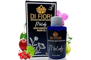 Melody - Pure Essential Oil for Waterless Diffusers - Red Currant, Apple, Jasmine, Orchid - Aromatherapy, Pure Natural Oil, Diffuser Refill, Super Aroma, Organic Essential Oil - 3,4oz - DI FIORI