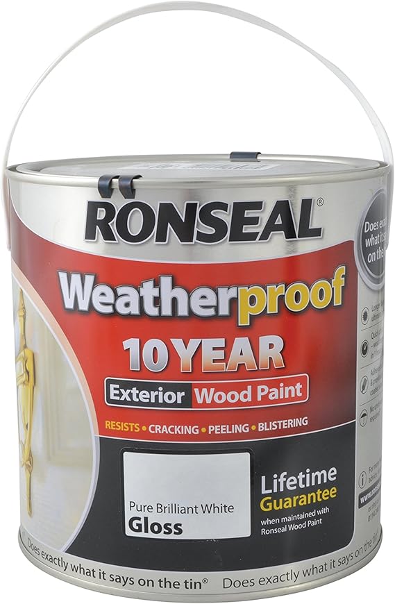 Ronseal RSLWPPBWG25L Weatherproof 10 Year Exterior Wood Ronseal RSLWPPBWG25L Weatherproof 10 Year Exterior Wood