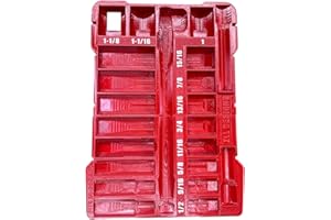 Packout Insert Compatible with Milwaukee 1/2" Ratchet & Socket (22-Piece 48-22-9410)